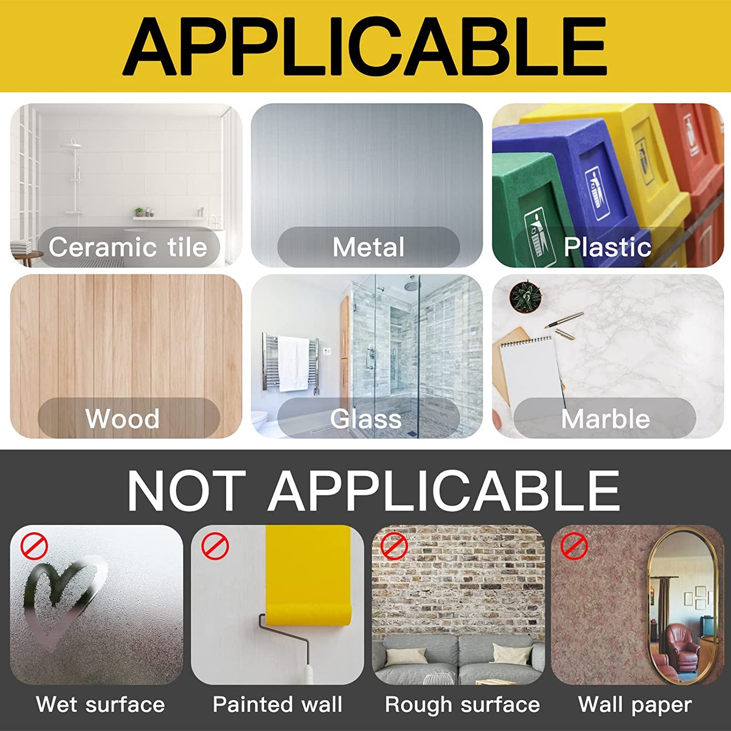 Kelasy Nano Double Sided Tape Heavy Duty,Extra Strong Sticky Double Sided Mounting Tape,1.2" x 120",Clear Adhesive Poster Wall Tape for Decoration
